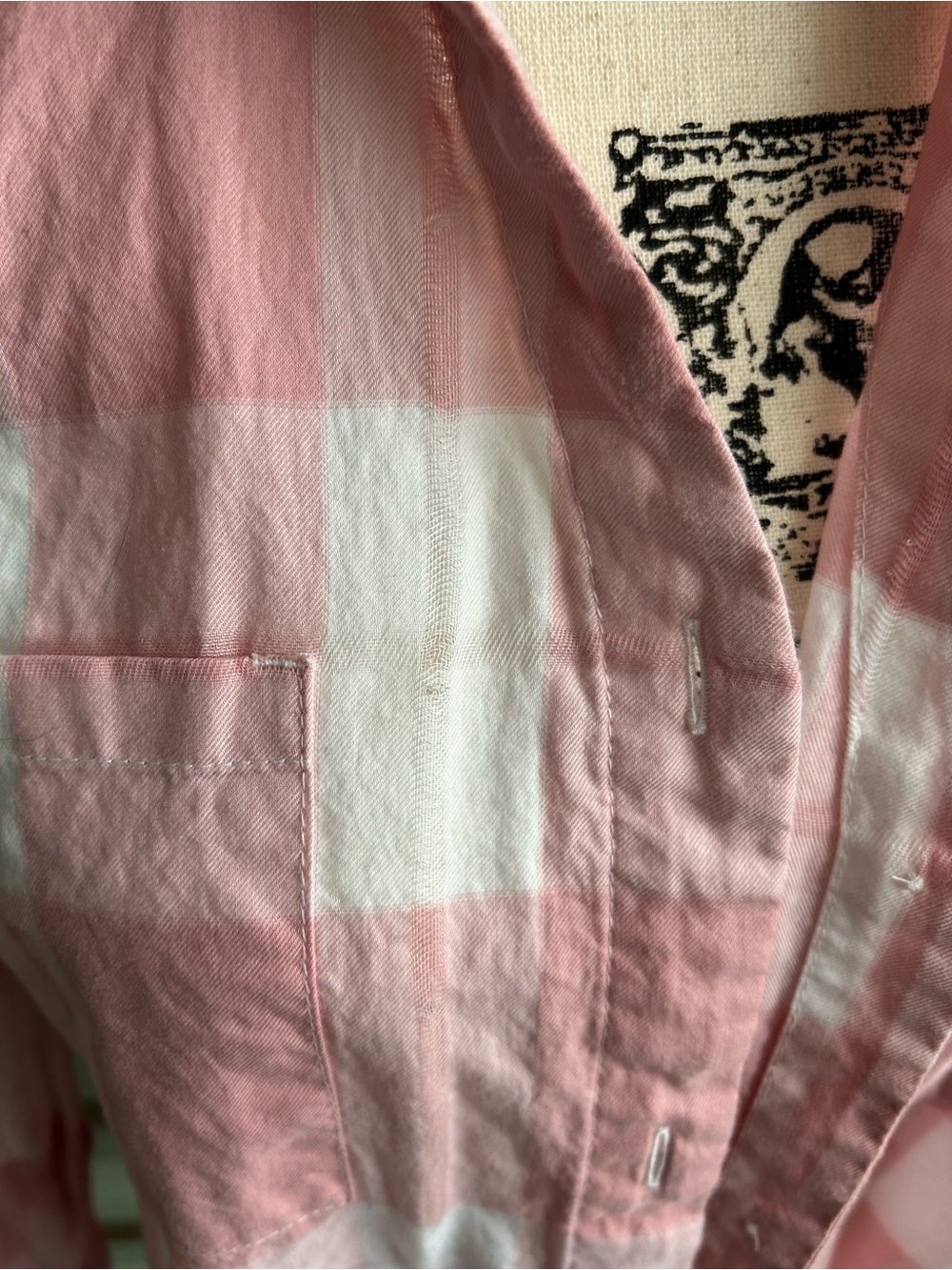 Pendleton Pink and White Striped Collar Shirt - Picture 2 of 4